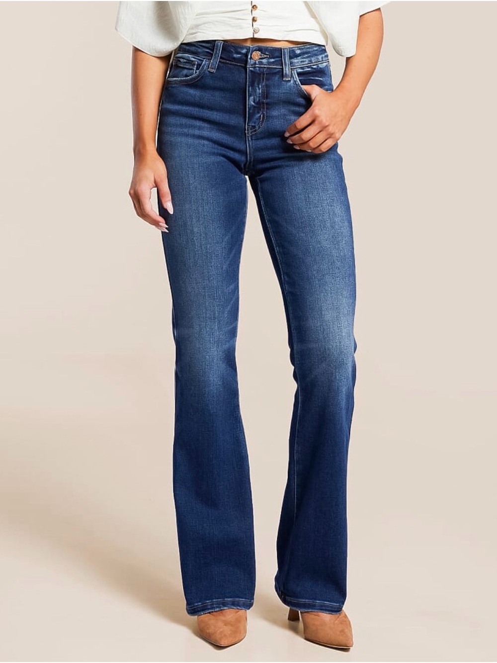 Vervet Skylar High Rise Bootcut Jeans Medium Wash Size 29/9 NWT